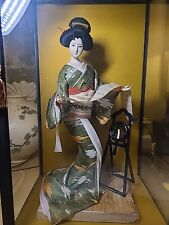 Vintage Japan Oyama Maiko  Doll With Porcelain Face Glass Eyes  21