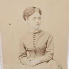 Antique 1800s CDV Photo Very Beautiful Young Woman picture