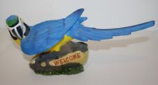 Parrot Bird of Paradise Welcome Figurine 13X5X6 Tropical Beach Party picture