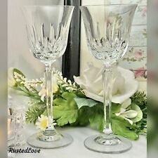 Mikasa Interlude Wine Glasses Blown Glass Vintage Pair * picture