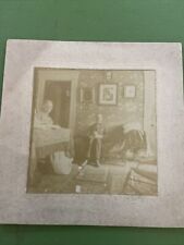 CDV 19th Century Indoor Family Seated In Parlor Antique Photograph picture