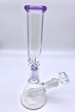 11.5” Inch Glass Water Pipe Bong W/ Tree Perc & Ice Catcher picture