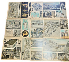 COMPTON'S GREECE AND ROME, ANCIENT PICTURE TEACHING PLATES 1934 Set of 12 picture