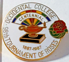 Rose Parade 1987 Occidental College Centennial (1887-1987) Lapel Pin (021623) picture