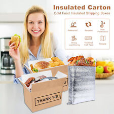 Chill Insulated Shipping Boxes with Aluminum Foil Liner(10Pcs, S/M/L/XL)   picture