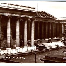 c1920s London, England RPPC British Museum Ford Model A Ionic Columns Photo A164 picture