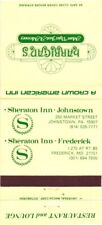 Sheraton Inn-Johnstown Sheraton Inn-Frederick Vintage Matchbook Cover picture