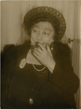 Vintage Cécile Sorel silver print, Céline Émilie Seurre, known as Cécile Sorel, co picture