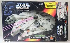 VINTAGE 1995 Kenner Star Wars Power of the Force Electronic Millennium Falcon picture