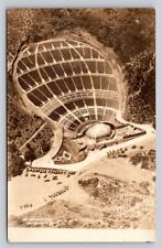 RPPC Birds Eye Early Airplane View Hollywood Bowl Real Photo California P680 picture