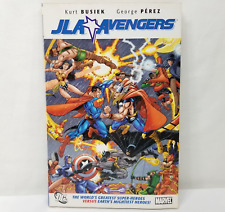 JLA Avengers Busiek Perez DC Comics Marvel Super Heroes Paperback 2010 2nd Print picture