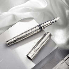 Hongdian 100 Piston Fountain Pen EF/F//M Long Blade Nib Metal Engraving Pen picture