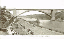 Vintage Speedway & Washington Bridge New York City BW IPC Postcard #1903 New picture