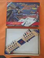 WALT DISNEY'S ZORRO Pencil by Numbers Coloring Set Box + 5 Cards by TRANSOGRAM picture