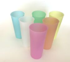 Vintage Tupperware Cups Cups Set Of 6 New In Bag 6 1/2” Tall picture