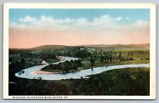 Winooski River Burlington Vermont white border Postcard picture