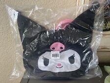 Hello Kitty Kuromi Face Plush Tote Bag Sanrio NEW picture