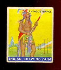 1933 Goudey Indian Gum #35 AH-NO-JE-NAHGE Series of 48 Blue Panel VG picture