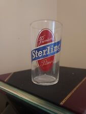Vintage Sterling Beer Bar Glass - Barware Advertising / Man Cave Bar Decor picture