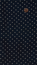 Antique 1876 White Stars Indigo Blue Fabric #5 picture