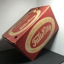 1950's Falls City Beer Cardboard Beer Bottle Case All Grain Premium Beer GC picture