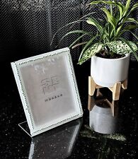 Genuine MURANO Glass Picture Frame W/Green Mini Flower by SANT- IT. 5