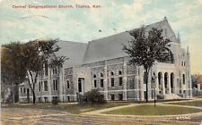 Topeka Kansas~Central Congregational Church~1911 Postcard picture