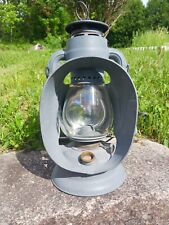 DIETZ INSPECTOR LAMP LANTERN TUBULAR LITTLE WIZARD CLEAR GLASS VESTA GLOBE picture