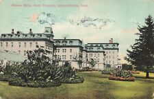 Independence Iowa State Hospital Insane Asylum 1909 pm Postcard vintage US IA picture