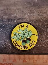 Vintage I'm a Camping Nut Sew On Patch  picture