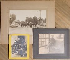 Lot of 3 Antique 1900s National Soldiers Home Veteran Cabinet Photographs VA picture