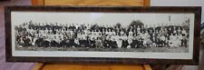1921 Vintage Framed Panoramic Photo Student Missionaries Hershey PA 33x10 B&W picture