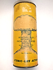 Vintage Atomite Cleaner Atomic Bomb Mushroom Cloud Label Advertising picture