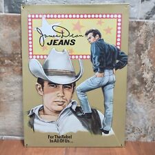 Vintage James Dean Embossed Metal Tin Sign Wall Decor picture