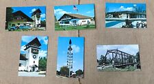 Ephemera Vintage Postcards Frankenmuth Michigan Maypole Glockenspiel Tower More picture