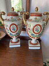  Pair of Chelsea House porcelain lidded urns picture