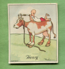 1935 J. WIX & SONS LTD. HENRY 1ST SERIES SLING SHOT COW SHOT TOBACCO CARD picture