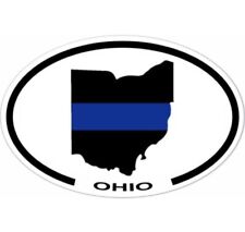 USA Thin Blue Line Ohio State Police Sticker picture