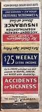 The Commercial Travelers Utica NY New York Health Insurance Matchbook Cover picture