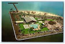 c1950's Aerial View Of Cape Coral Yacht Club Florida FL Vintage Postcard picture