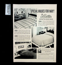1955 Bates Fabrics Bedspreads Matching Draperies Home Vintage Print Ad 33707 picture