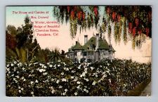 Pasadena CA-California, House And Garden Mrs Durand, Vintage Postcard picture