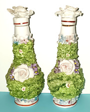 German Porcelain MOSSWARE Elfinware Paul Gifts Two (2) Perfume Bottles * ANTIQUE picture
