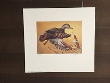 Maryland Migratory Waterfowl Color Print -Signed by Carla Huber-1984 picture