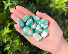 Turquoise Howlite Tumbled Stones: Choose How Many ('A' Grade Tumbled Howlite) picture