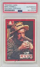 Mike Farrell Signed MASH 1982 Donruss Trading Card #39 BJ Honeycutt 4077th PSA picture