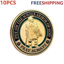 10x Put on The Whole Armor of God Commemorative Challenge Coin Collection Gift picture