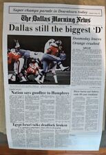 Dallas Cowboys Super Bowl XII Newspaper Front Page Photo  picture