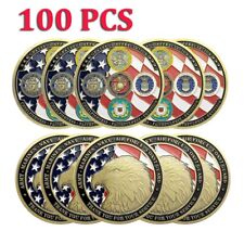 100PCS Thank You For Your Service Veteran Challenge Coin US Military Family Coin picture