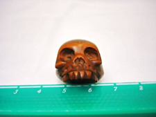 NETUKE skeleton skull Vintage to Antique Japanese colorful MEIJI OJIME KIMONO picture